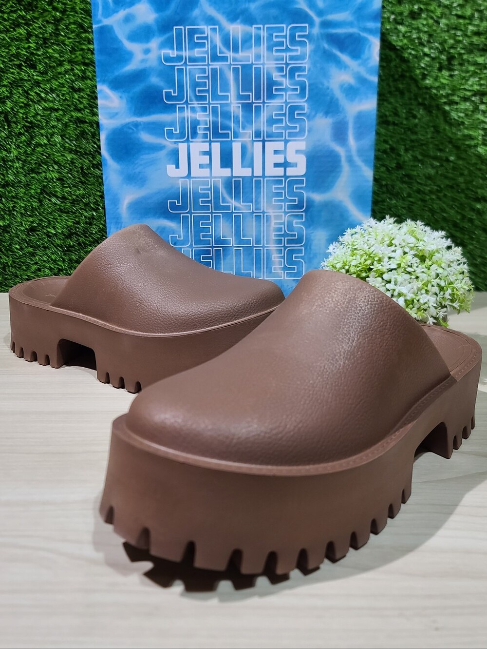 Jeffrey Campbell Clogge Platform Mules - Brown / US Women's 8 New